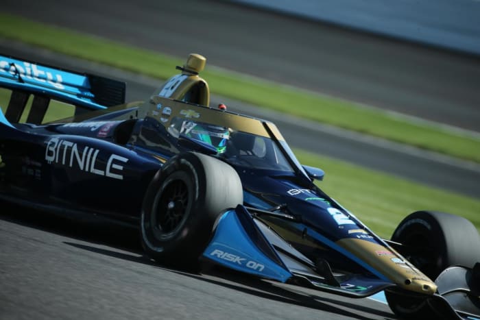 Conor Daly finished fifth in Saturday's GMR GP at Indianapolis Motor Speedway. IndyCar photo by Matt Fraver.